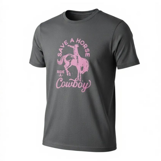 Save a Horse, Ride a Cowboy Tee Large