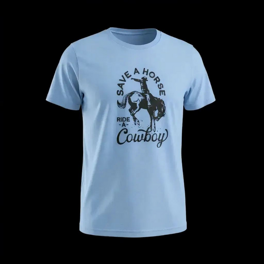 Save a Horse, Ride a Cowboy Tee Medium