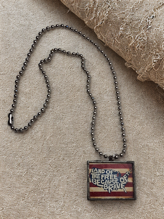 Land of the Free Pendant Necklace