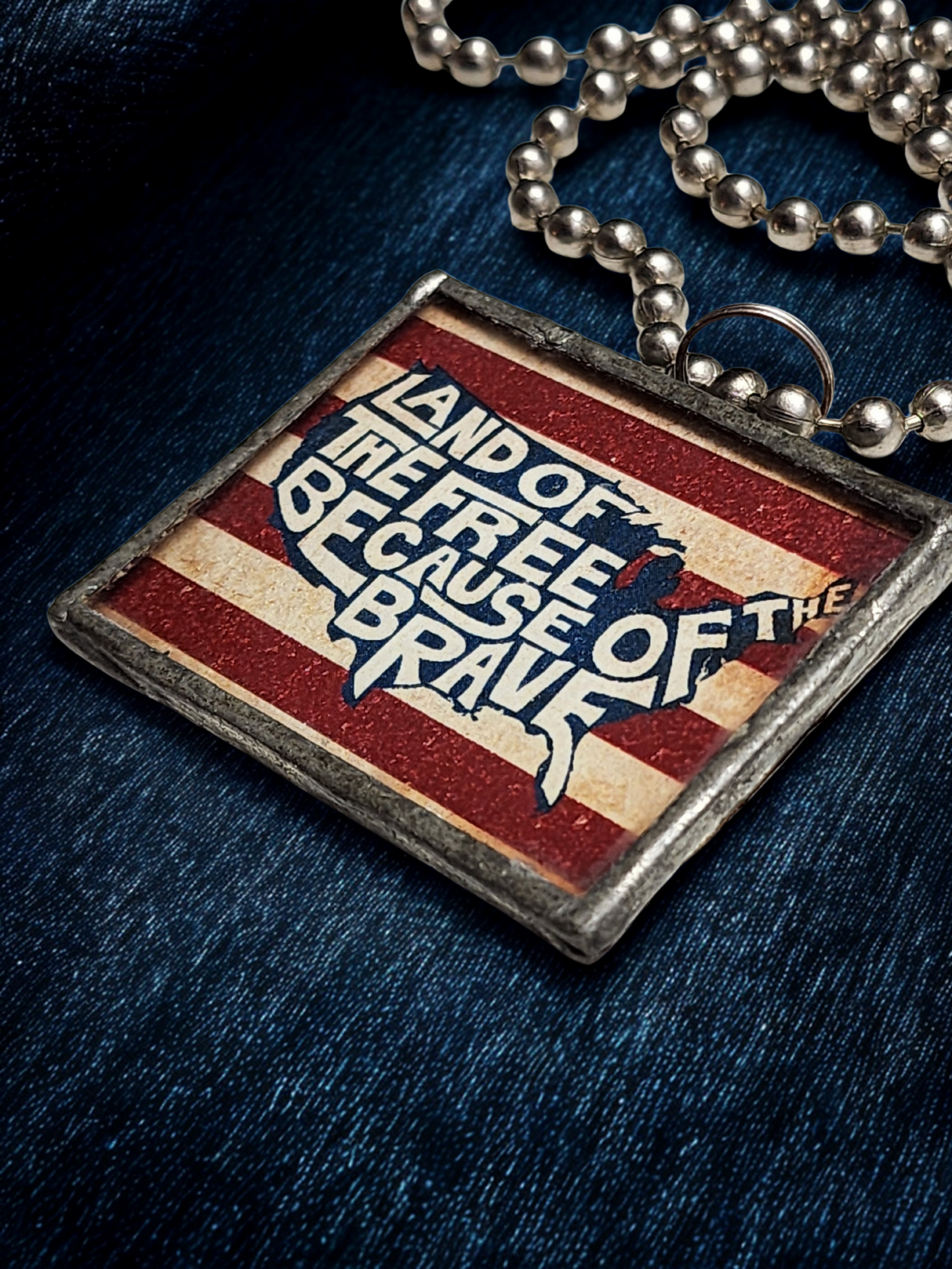 Land of the Free Pendant Necklace