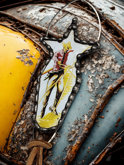 Lone Star Cowboy Pendant Necklace – Handmade Western Style